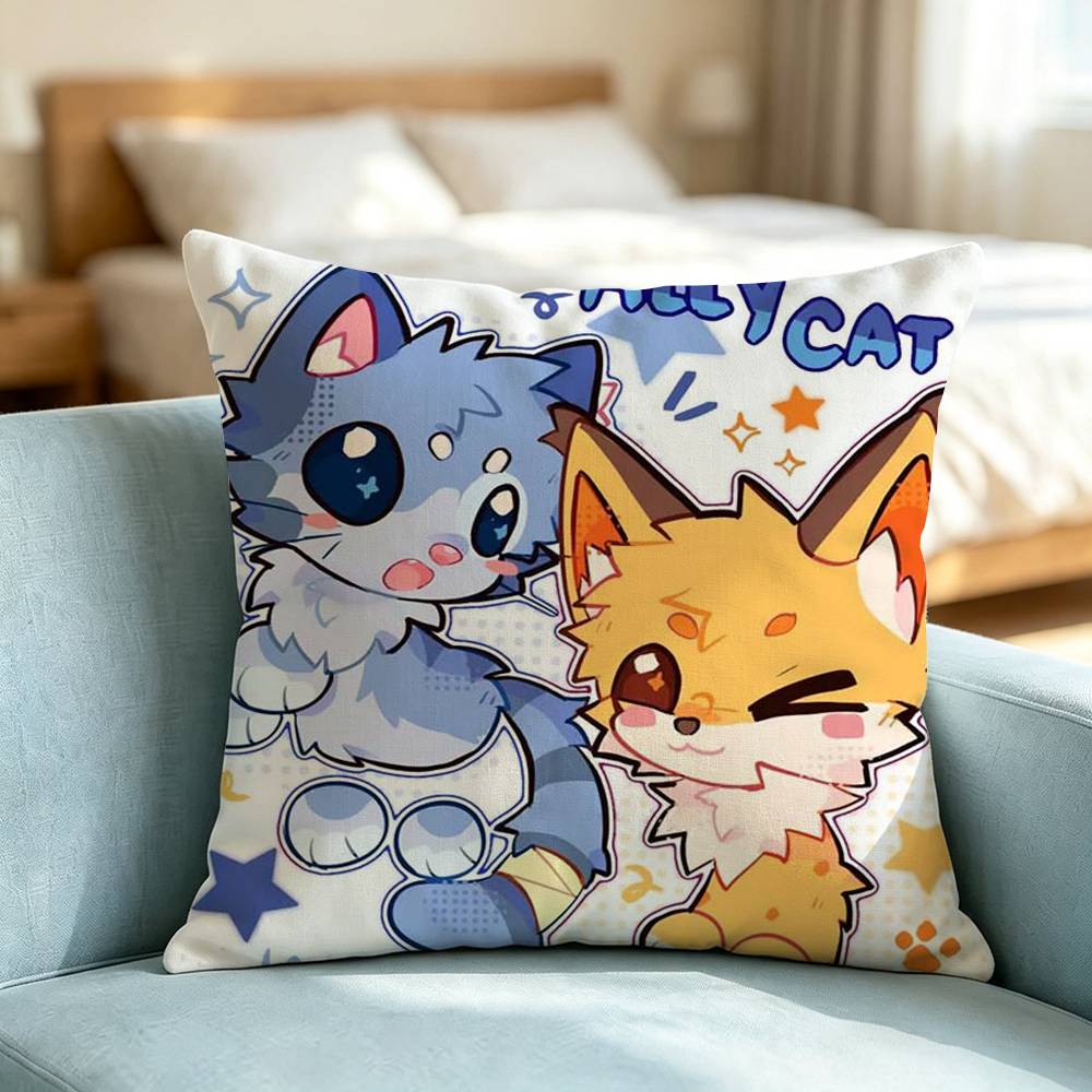 Adopts Me Game Pet E-Egg Square Double-Sided printed Pillow Case Bedroom Bedside Pillow Sofa Cushion Cover Gift