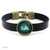Aries Gemini Cancer Leo Virgo Libra Scorpio Sagittarius Capricorn Aquarius Pisces Zodiac Sign Horoscope Genuine Leather Bracelet