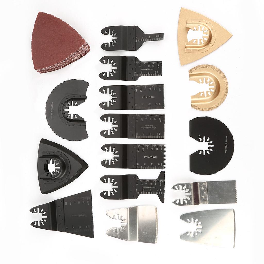 40ks/set Oscilační pilový list Sada více nástrojů Multifunkční sada oscilační pily Web Power