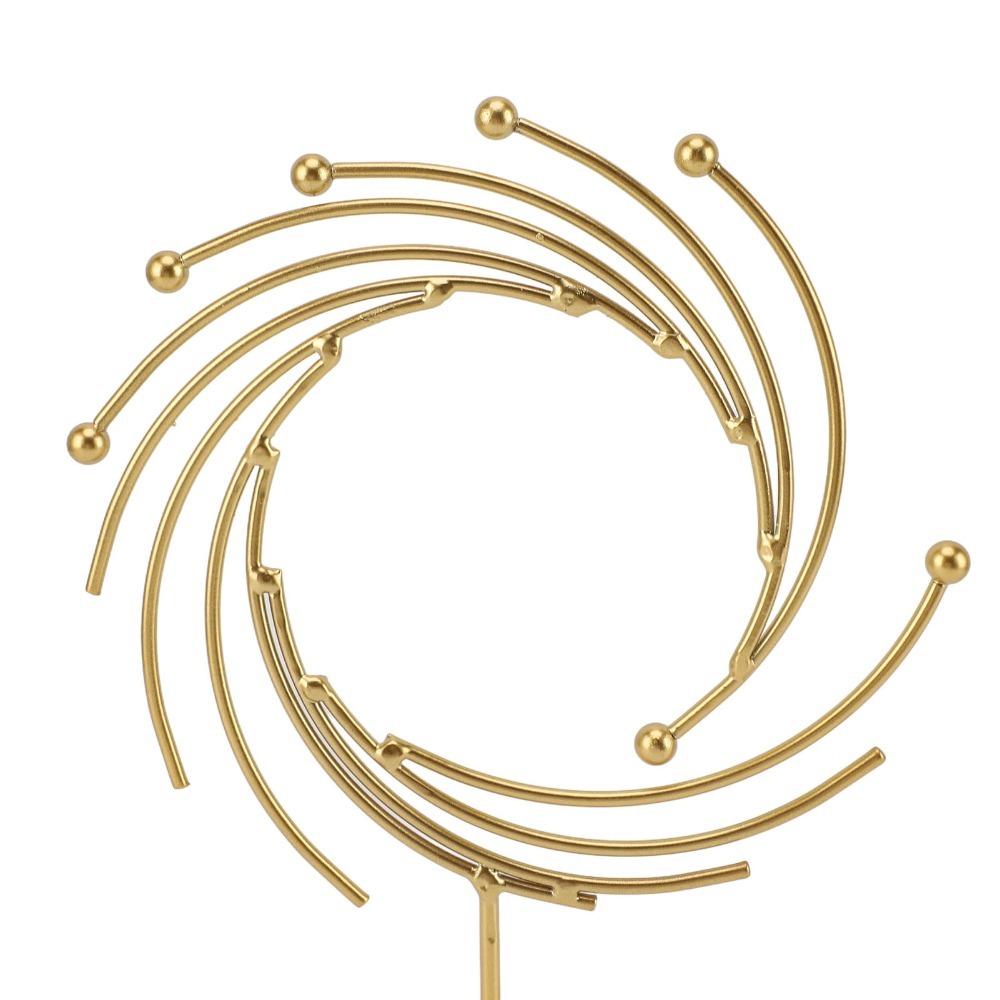 Iron Handmade Abstract Metal Sculpture Gold Indoor Display Metal Artwork Study Room Display Craft