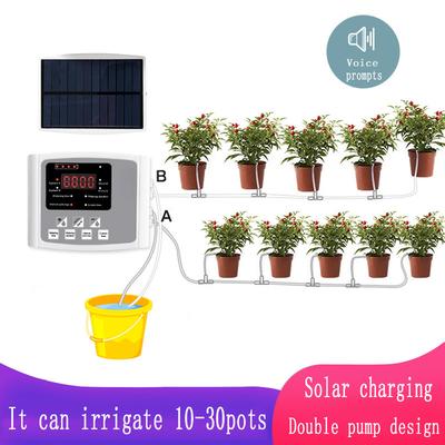 Controller Timer System Solar Energy Intelligent Automatic Watering Device Garden Drip Irrigation Device Double Pump