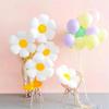 2Pcs White Daisy Flower Foil Balloons 32inch 0-9 Number Balloon Kids Birthday Party Decorations Baby Shower Wedding Decorations