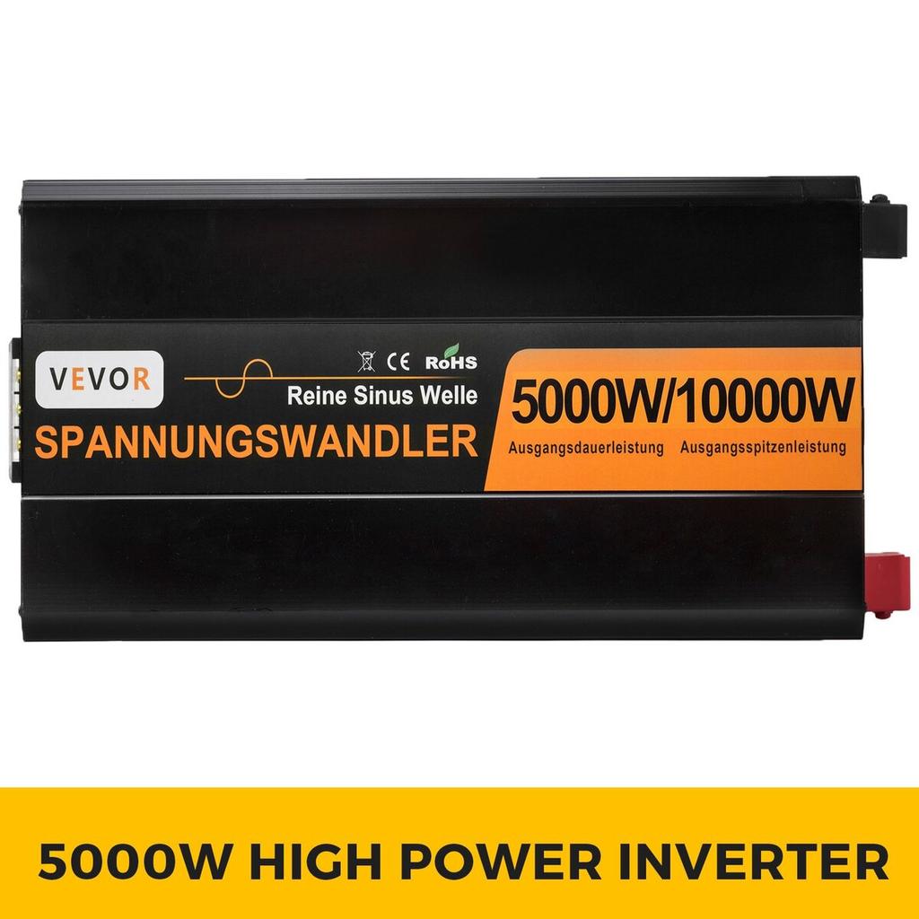 5000w 24v 230v Pure Sine Power Inverter Generator 10000w Peak Convenient