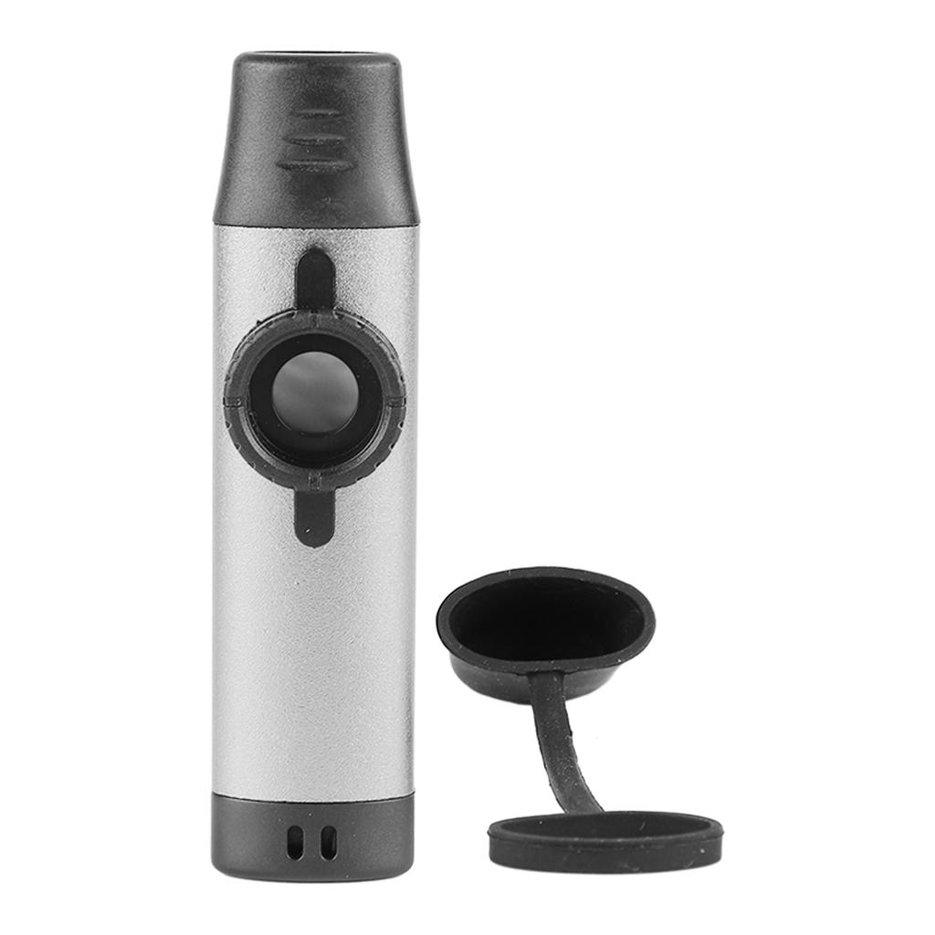 Kazoo Professionelles Musikinstrument aus Aluminium mit einstellbarem Ton und 5-teiliger Flötenmembran für Kinder