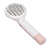 Pet Slicker Brush 2 in 1 Detangling Self Cleaning Floating Hair Removal Pet Grooming Comb with Nail Grinder for Cat