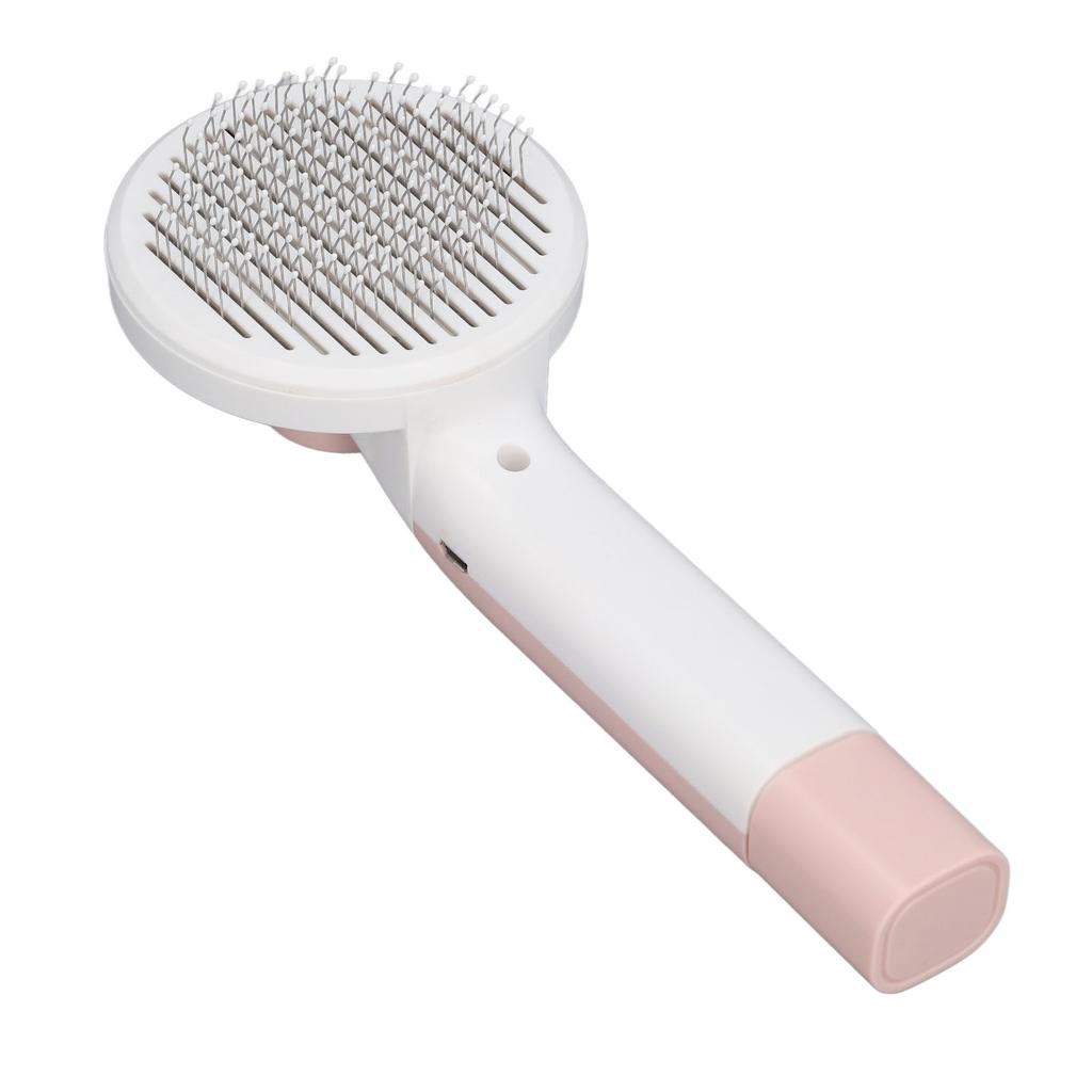 Pet Slicker Brush 2 in 1 Detangling Self Cleaning Floating Hair Removal Pet Grooming Comb with Nail Grinder for Cat