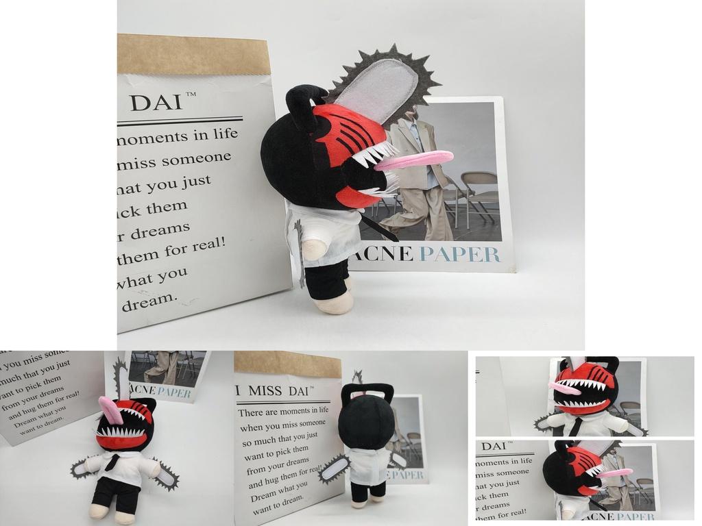 Denji Chainsaw Man Pluche Speelgoed Voor Anime Fans Milieuvriendelijk Pp Katoen Materiaal 30cm Maat Perfecte Decoratie