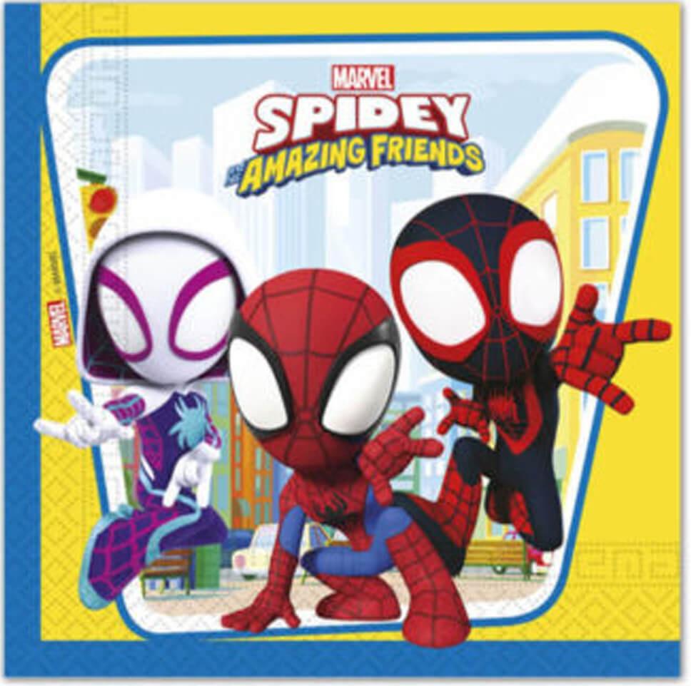 Serwetki Spiderman Spidey Urodziny 33X33Cm 20Szt.
