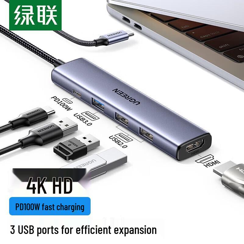 UGREEN Type-C to HDMI USB 5-in-1 Hub