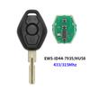 WKRA1 ID44Chip Remote Car Key EWS System Keyless 315/433MHz Compatible with for BMW E46 X3 E38 E39 Z4 X X5 Z3 Z with Battery Car Key