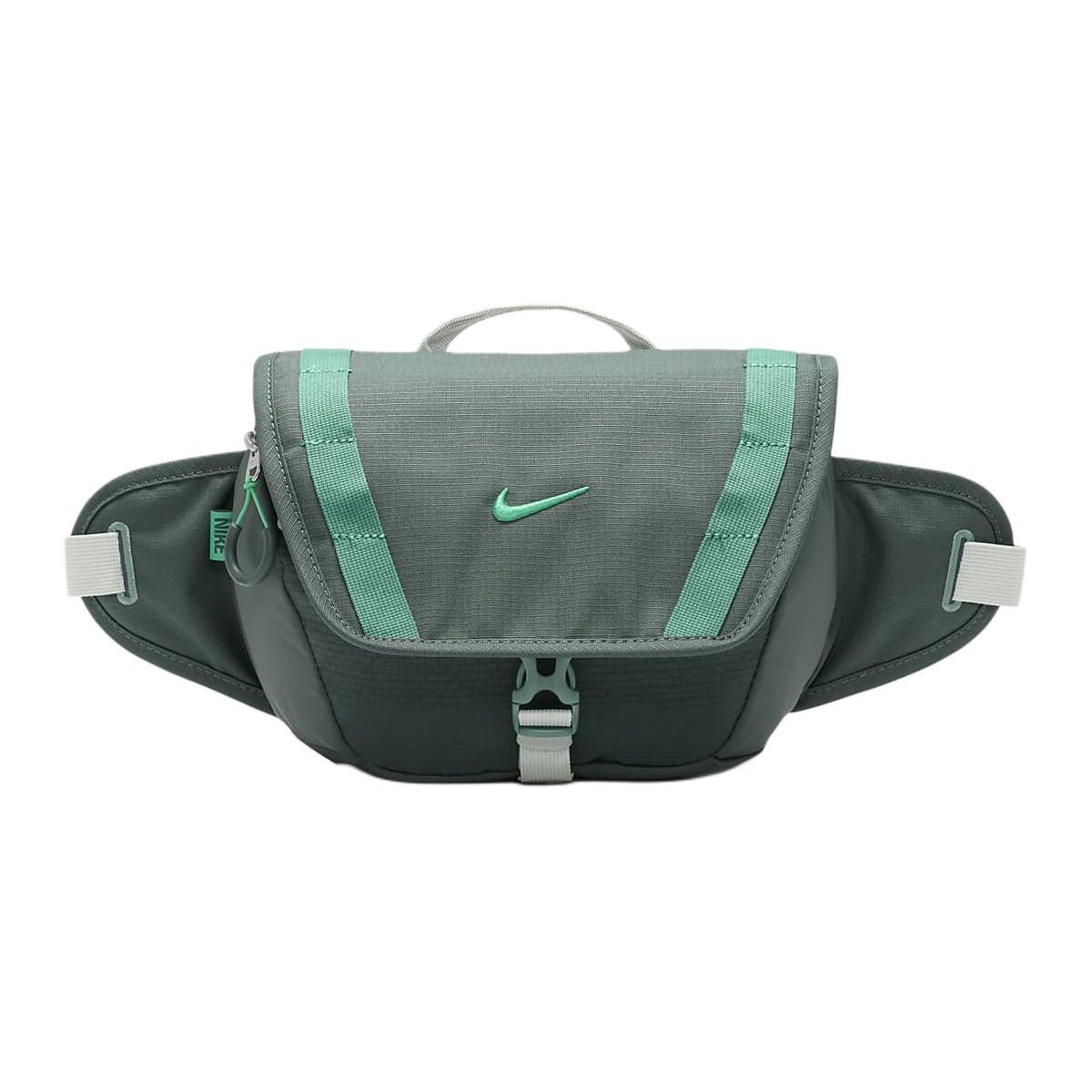 

Nike Casual Sports Zipper Flap Detachable Shoulder Strap Waist Bag Unisex Waist Bag Green Silver Stadium-Green DJ9681-338 Vintage Green & Light Silver & Stadium Green