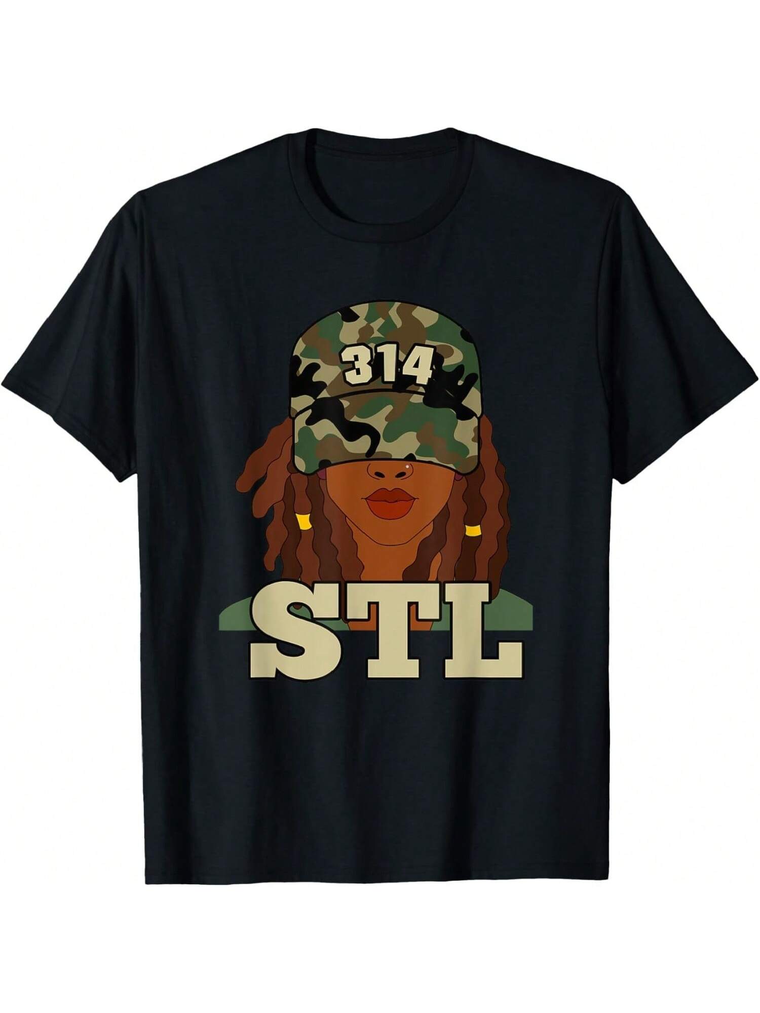 314 STL St. Louis Locs Camo T-Shirt S разноцветный