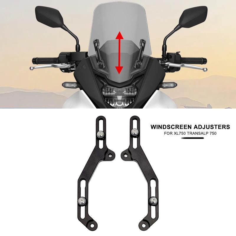 For Honda XL750 Transalp 750 XL 750 TRANSALP750 2023 2024 Motorcycle Windscreen Adjusters Airflow Adjustable Windscreen Bracket