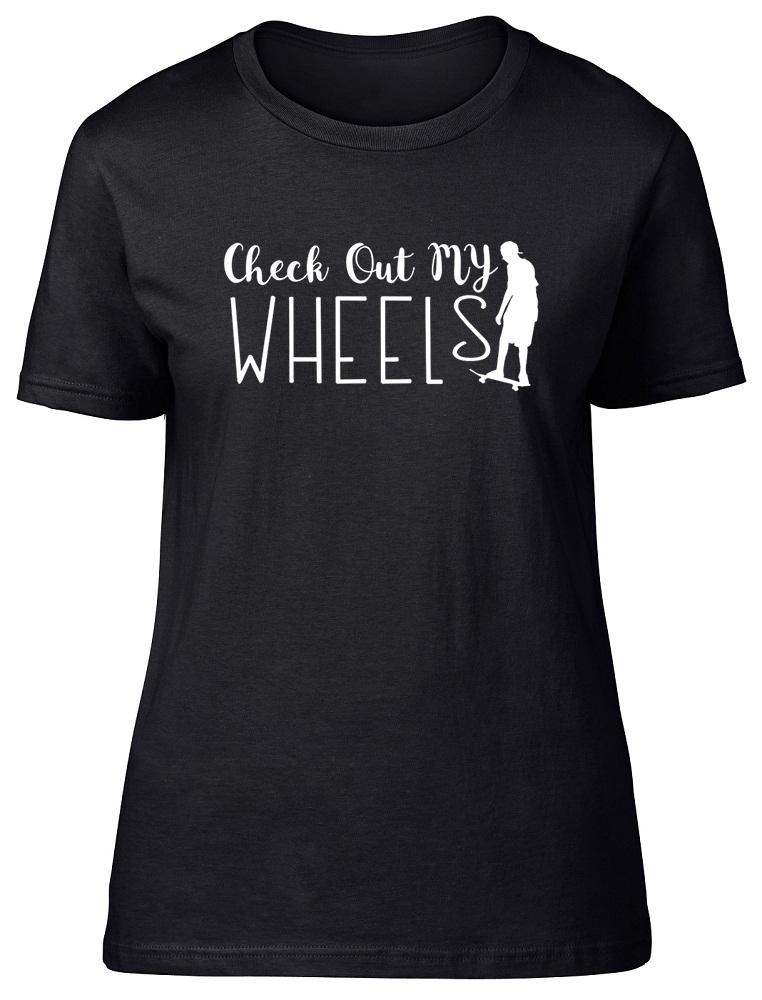 Check out my Wheels Skateboarding Womens Ladies T-Shirt Tee M