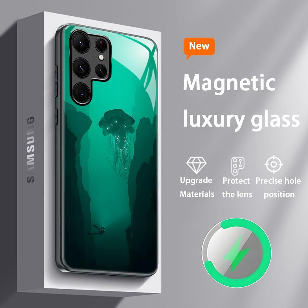 

Game Subnautica Cool Phone Case For Samsung S26 S25 S24 S23 S22 S21 S20 Plus Ultra Glass Magnetic Case Galaxy S24 FE