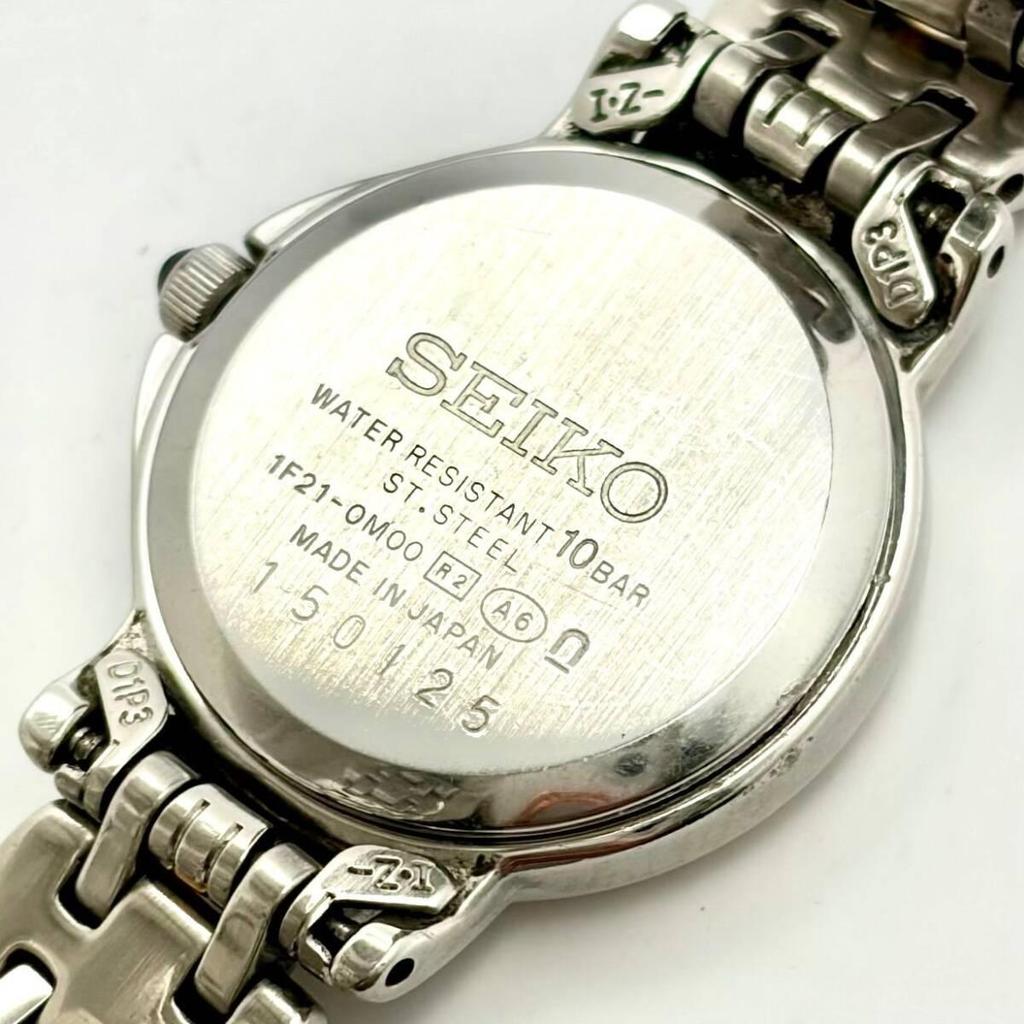 [New battery] SEIKO Seiko ladies watch 1F21-0M00 150125
