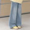 Girls' Yellow Half-Zip Stand Collar Sweatshirt - Autumn 2026 New Style for Older Children