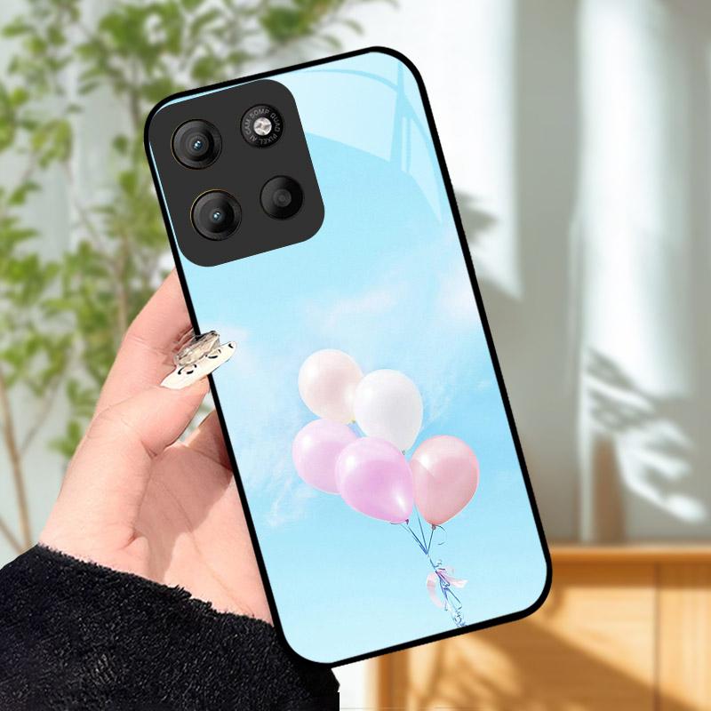 Do etui Motorola Moto G15 Coque Do etui na telefon Motorola MotoG15 Luksusowa osłona na telefon ze szkła hartowanego G 15 Osłona ochronna na aparat