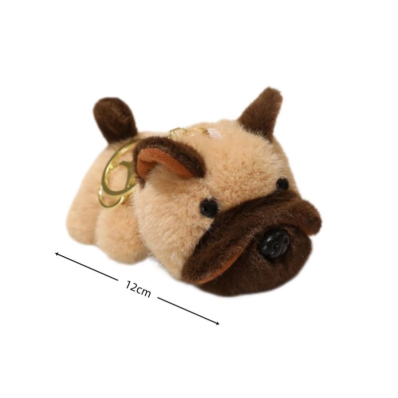 Soft Cute Dog Plush Keychain Kawaii Puppy Animal Pendant Stuffed Doll Keyring For Car Ornaments Fashionable Accessory