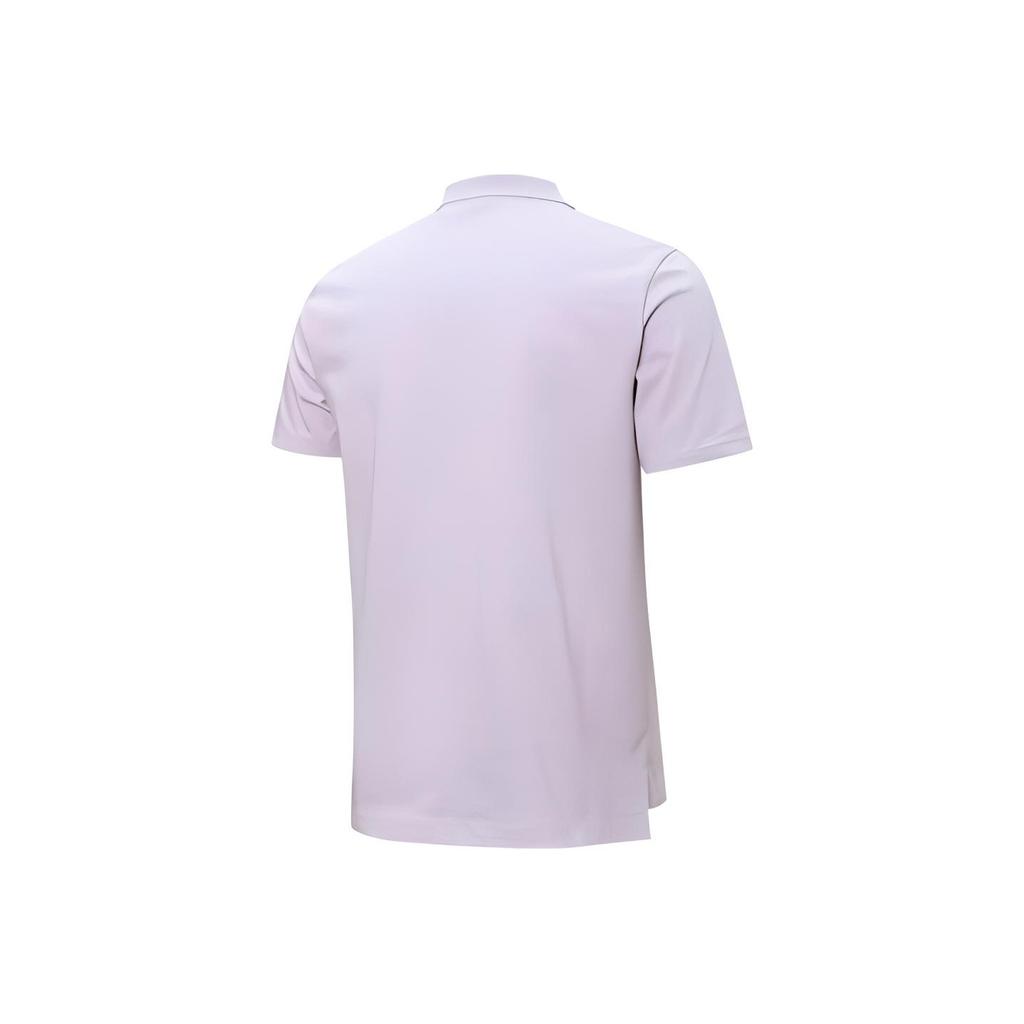 Puma Solid Color Logo Print Casual Short Sleeve Polo Unisex Tops Purple 537039-17