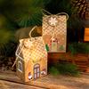 24 Set Christmas Gingerbread House Kraft Paper Packaging Box Small Paper Gift Bags Xmas Treats Party Favors Stocking Stuffers
