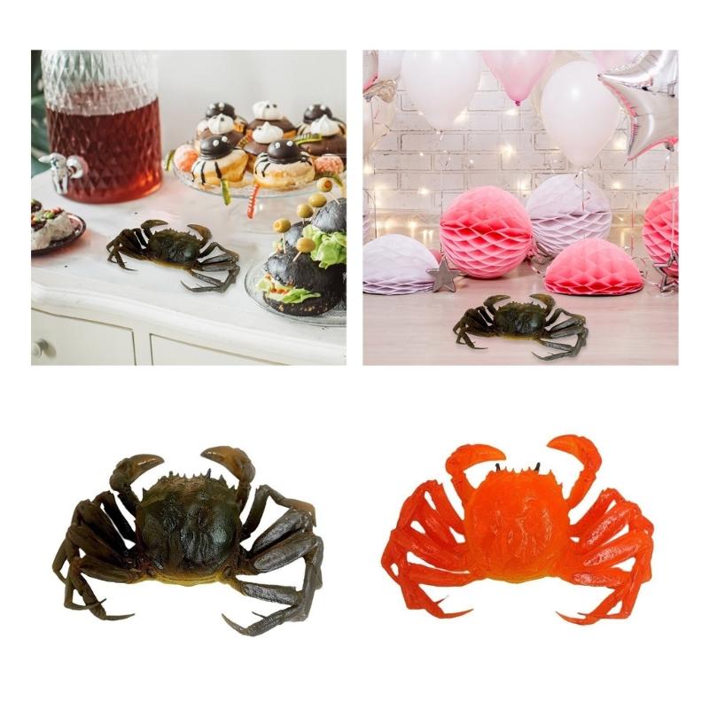 Realistic Artificial Chinese Mitten Crabs Realistic Artificial Crabs Decors for Festival Parties Kitchen Ornamentation