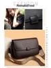 2024 Women's Crossbody Bag: Soft Leather, Fashionable Design, Wide Strap, Stylish Square Shape