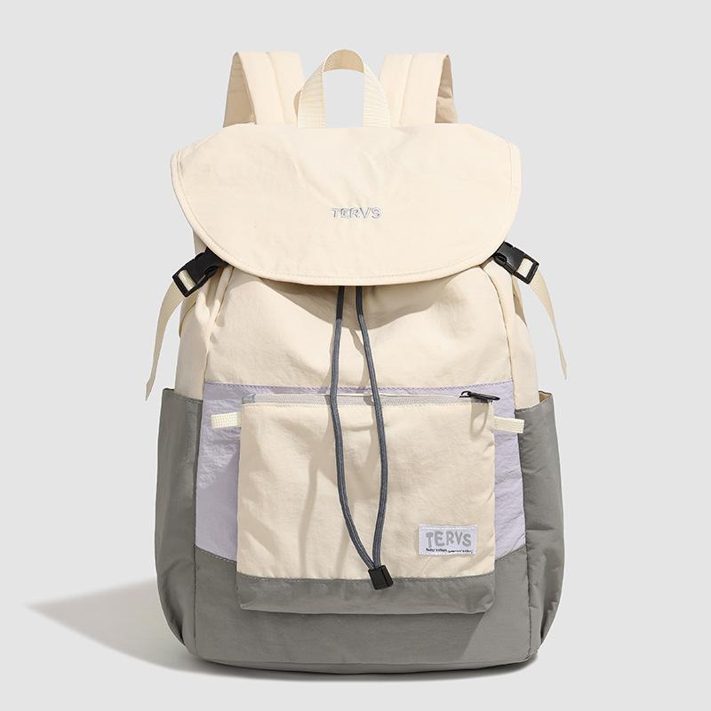 School Bag New Mountain High Value Fresh Contrasting Color Backpack Men and Women Simple Lightweight Travel Spring Outing Mountaineering Backpack