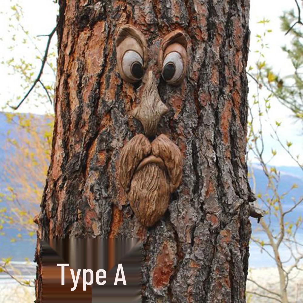 Luminous Resin Tree Face Outdoor Ornament - Creative Easter Design