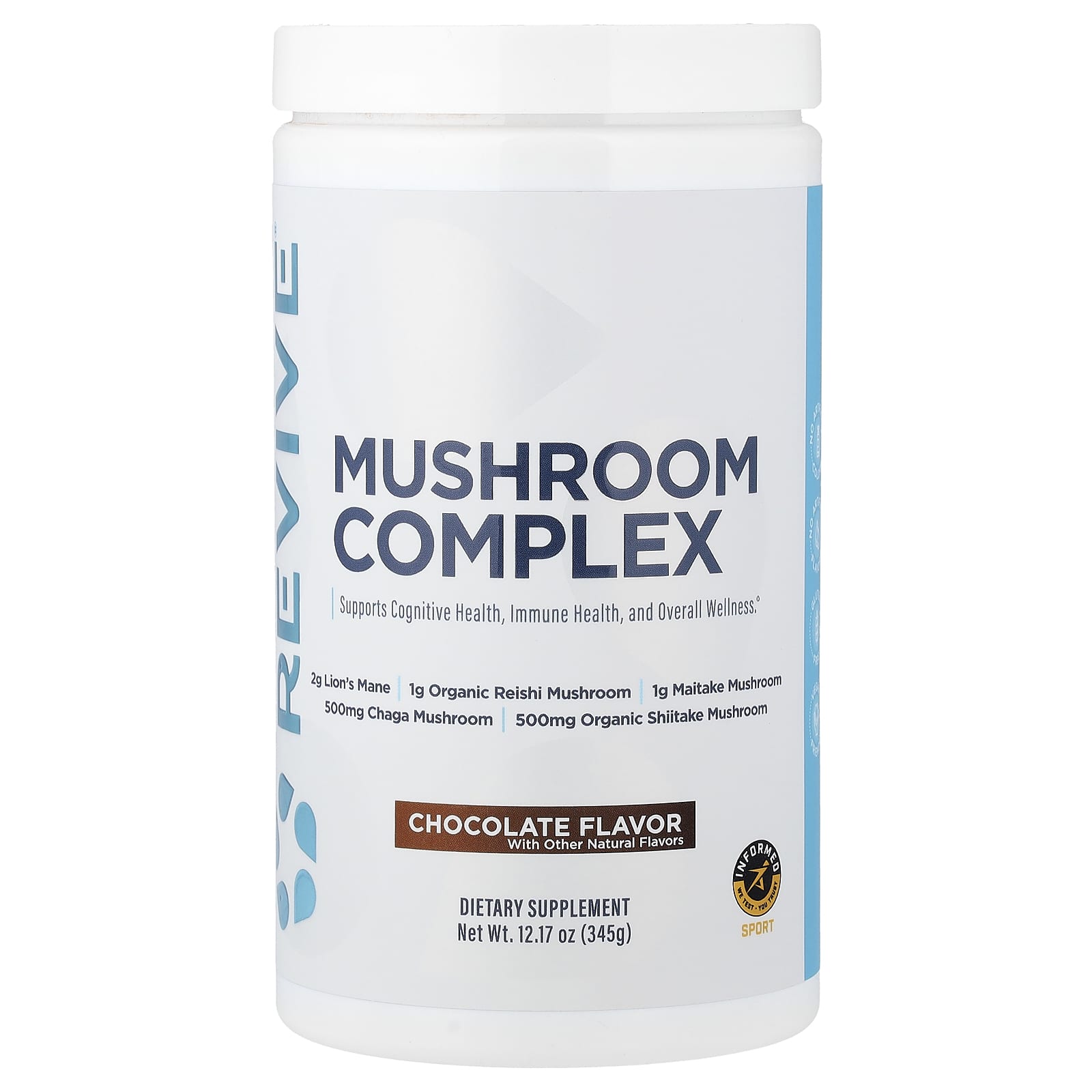 

Revive, Mushroom Complex, Chocolate, 345g (12.17oz)