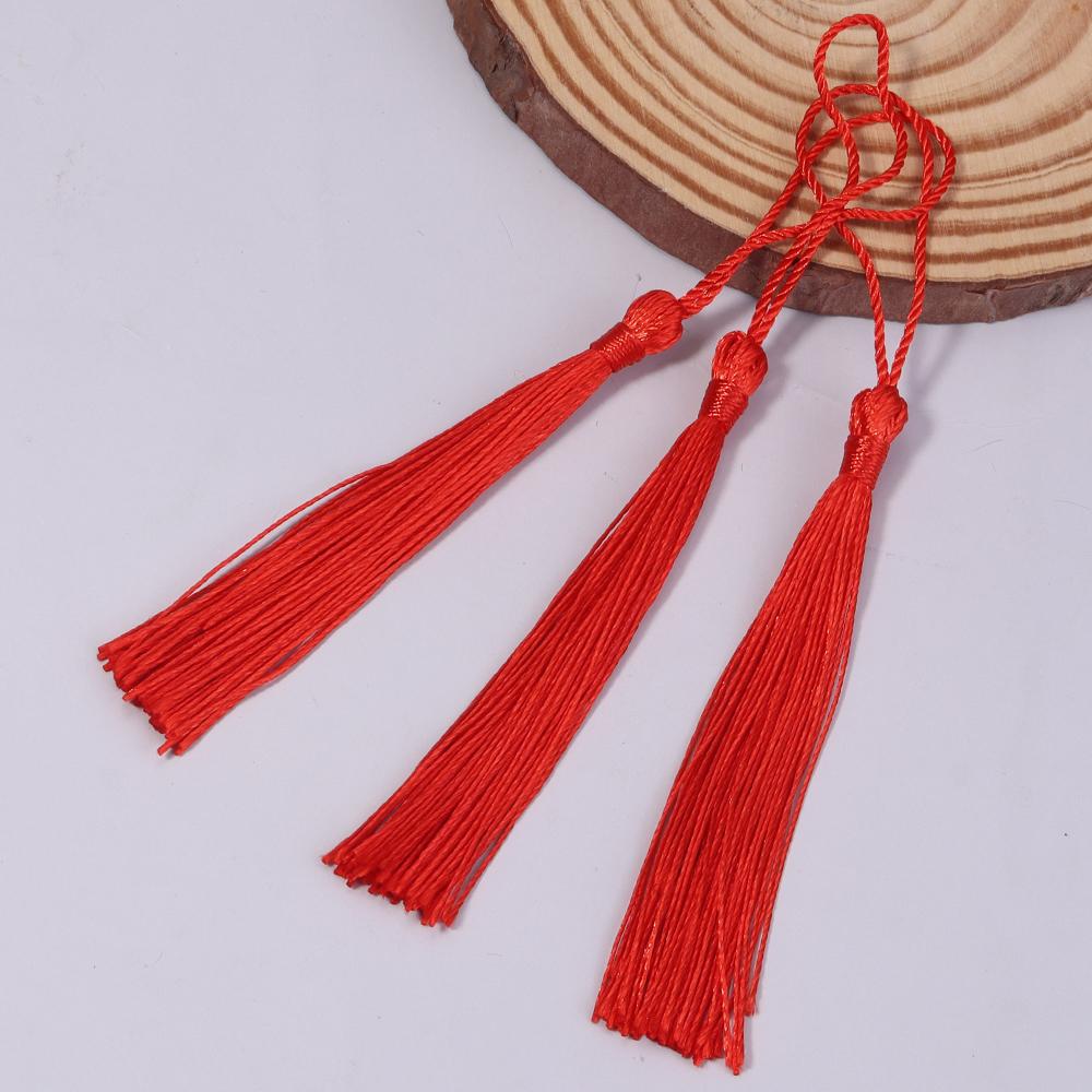 30-100pcs/lot Colorful Polyester Silk Tassel Fringe Cotton Tassels Trim For Sewing Curtains Accessories DIY Bookmark Decoration