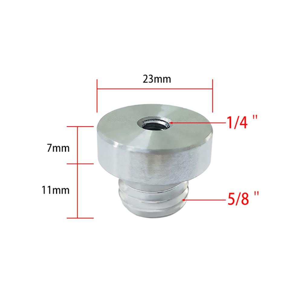 ZOKOUN Adaptor filet interior 1/4" la filet exterior 5/8" pentru lasere cu fir de 5/8" și telemetrie cu nivel laser, cu trepied sau suport de 1/4"
