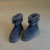 Snow boots 2026 autumn and winter new retro fur integrated short boots with plush insulation for winter