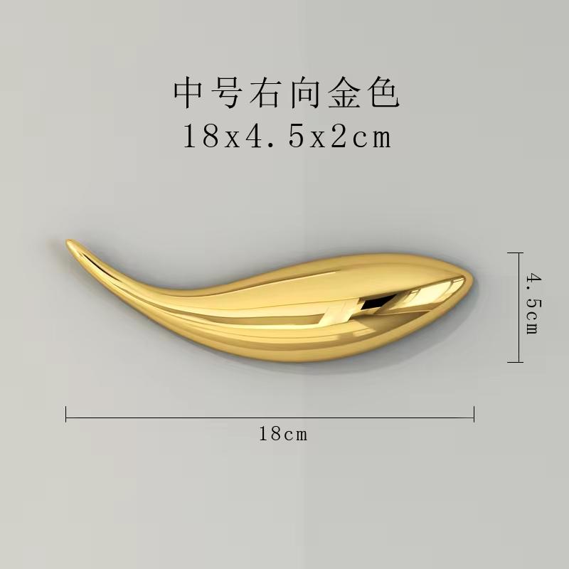 Creative Three-dimensional Fish Wall Decorative Wall Without Perforated Decorations Living Room TV Background Wall Sofa Pendant