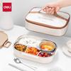 Deli 316L Stainless Steel 5-Compartment Portable Lunch Box