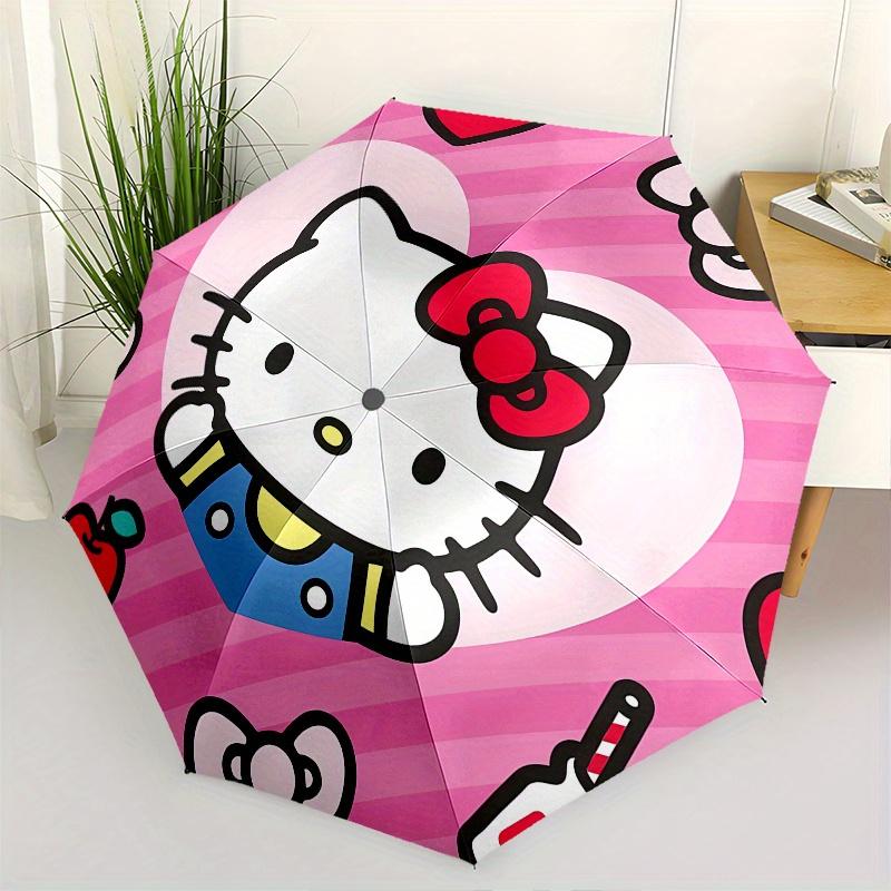 

Hello Kitty,Bow Automatic Umbrella-Foldable, Durable 8-Bone Design, Compact and Stylish, Great for Camping, Halloween, Christmas, Mother s D