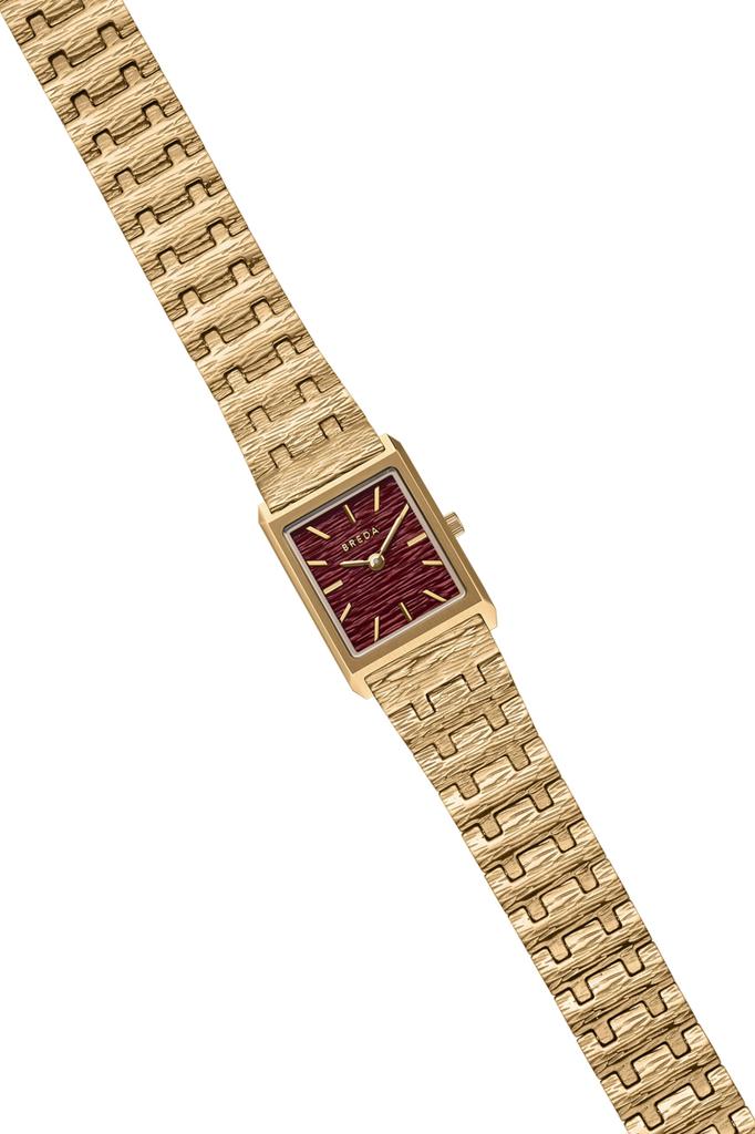 Breda Women's Watch VIRGIL Revival Square Mineral Crystal Japanese Quartz 1754C