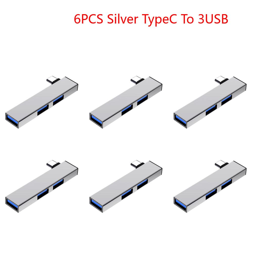 3 In 1 USB Splitter Hub Speed 5.0Gbps 3 Port USB Docking Station OTG USB 3.0/Type-C 3.0 To 3 USB for PC Laptop Notebook