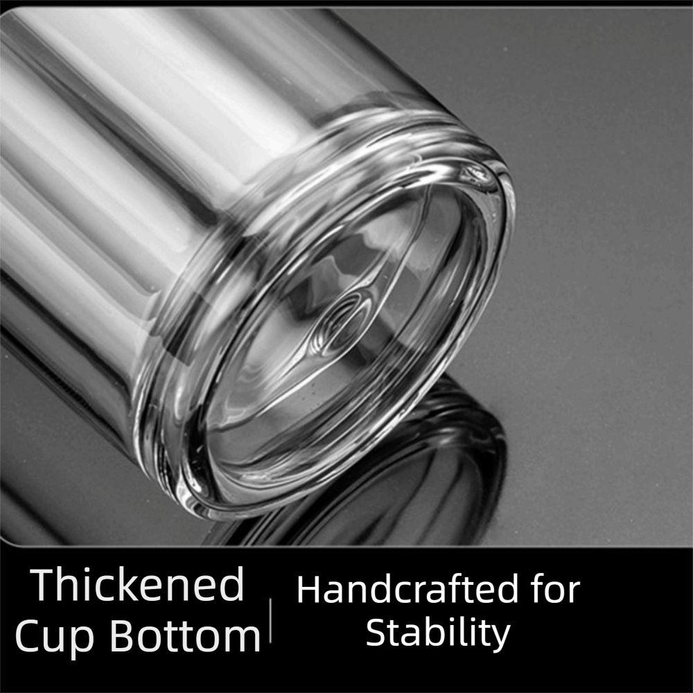 Double Anti-Scald Tea Water Cup Borosilicate Glass Infuser Tumbler Outdoor Activities