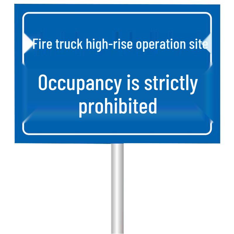 Vertical Aluminum Fire Lane Warning Sign