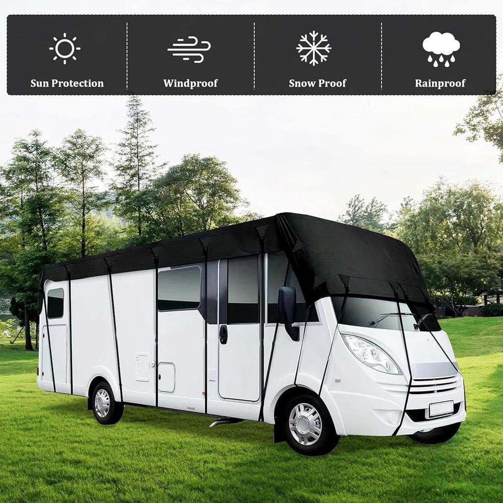 Truck Cover Waterproof All Weather Travel Trailer Rv Cover Tear-Resistant Shade 210D Protector With Bag For Camping Beach Rain