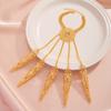 Vintage Goth Dubai Indian Hollow Finger Wrist Chain Bracelets for Women Wed Bridal Punk Nail Rings Bracelet Cosplay Hand Jewelry