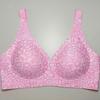 Coppa Gelatina Stampa Leopardo Scollatura a V Profonda Senza Cuciture Senza Ferretto Taglie Forti Comfort Intimo per Donne Uso Quotidiano