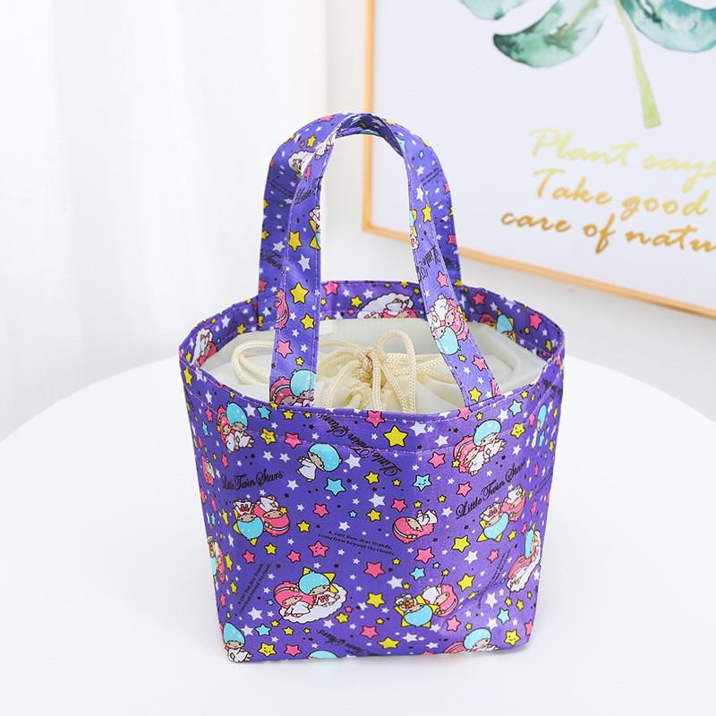 Bag Insulated Lunch With Drawstring For Outings And Picnics