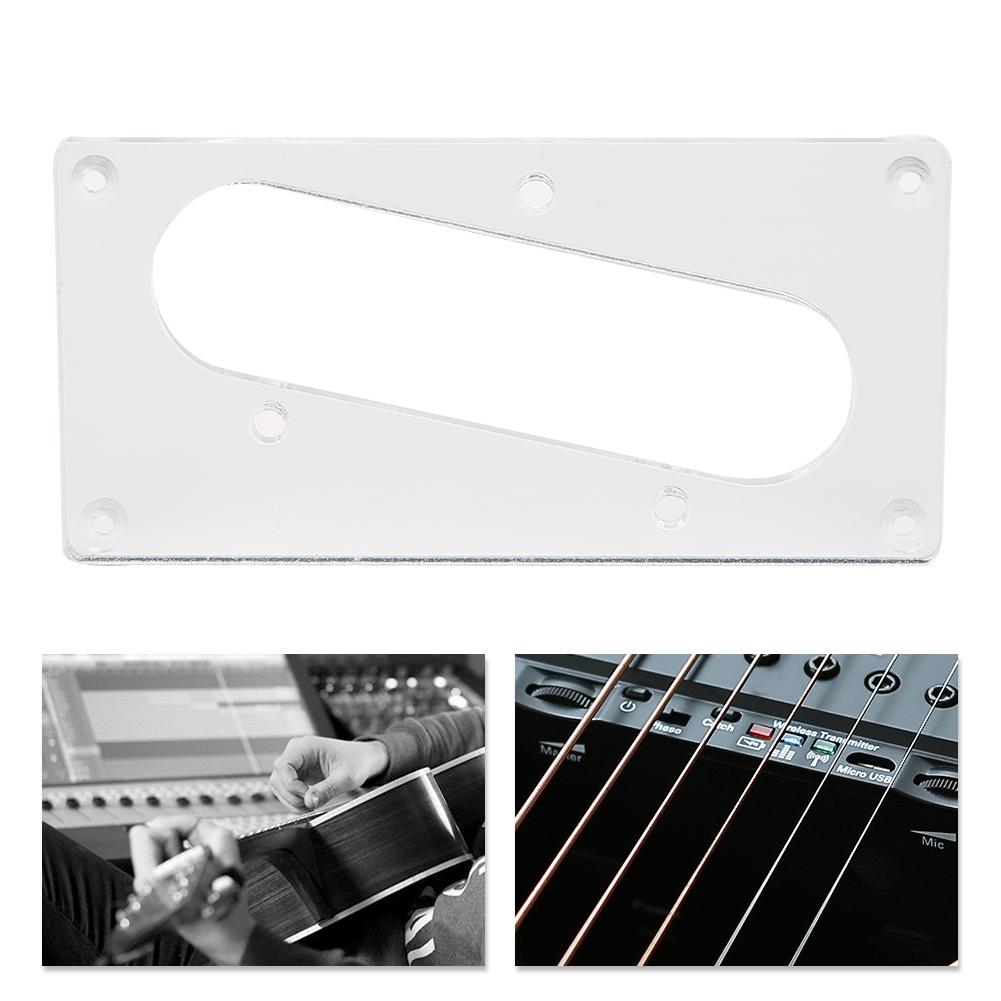 Pickup Frame Acrylic Single Coil Humbucker Frame for Guitar Bass Musical InstrumentSilver