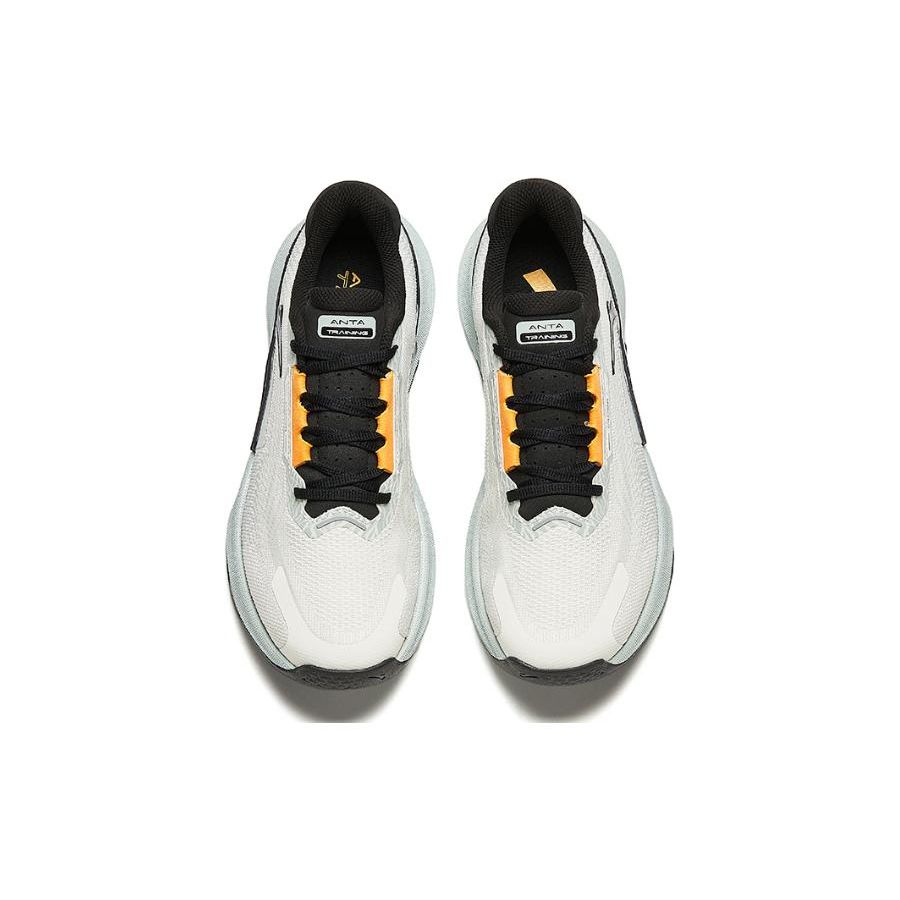 Anta Chuang 4.0 Men Professional Cushioning Running Shoes Ivory White Black Orange 112417788-3