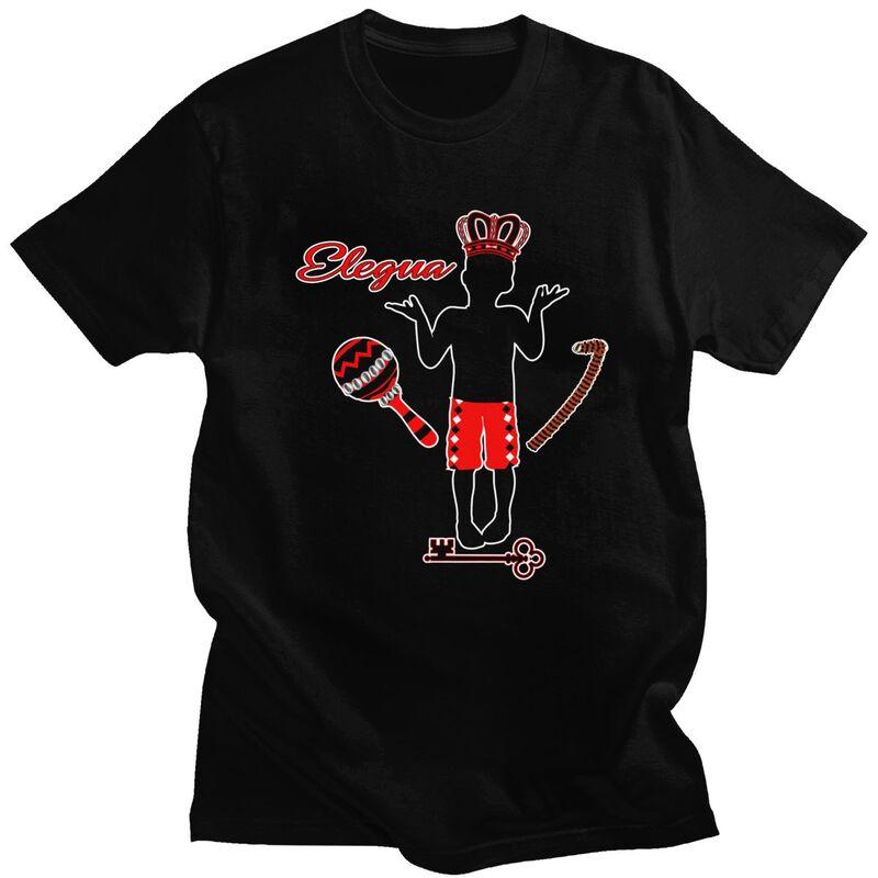 

Custom Mens Elegua T Shirt Short Sleeves Cotton Tshirts Classic T-shirt Leisure Tees Clothing - Men s Summer Cotton Graphic Tee S разноцветный