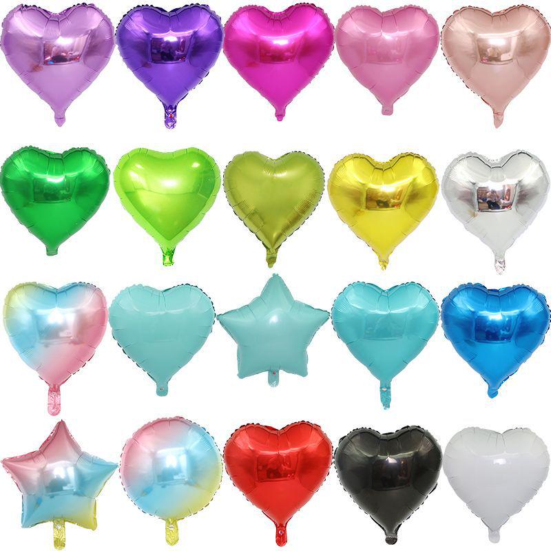 18\" Heart-Shaped Foil Balloon - Wedding, Engagement, Love Decoration