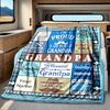 Grandpa Blanket Personalized Name Soft Comfortable Stylish Blanket Car Blanket Perfect For Travel Camping Outdoor Home Suitable For All Seasons
