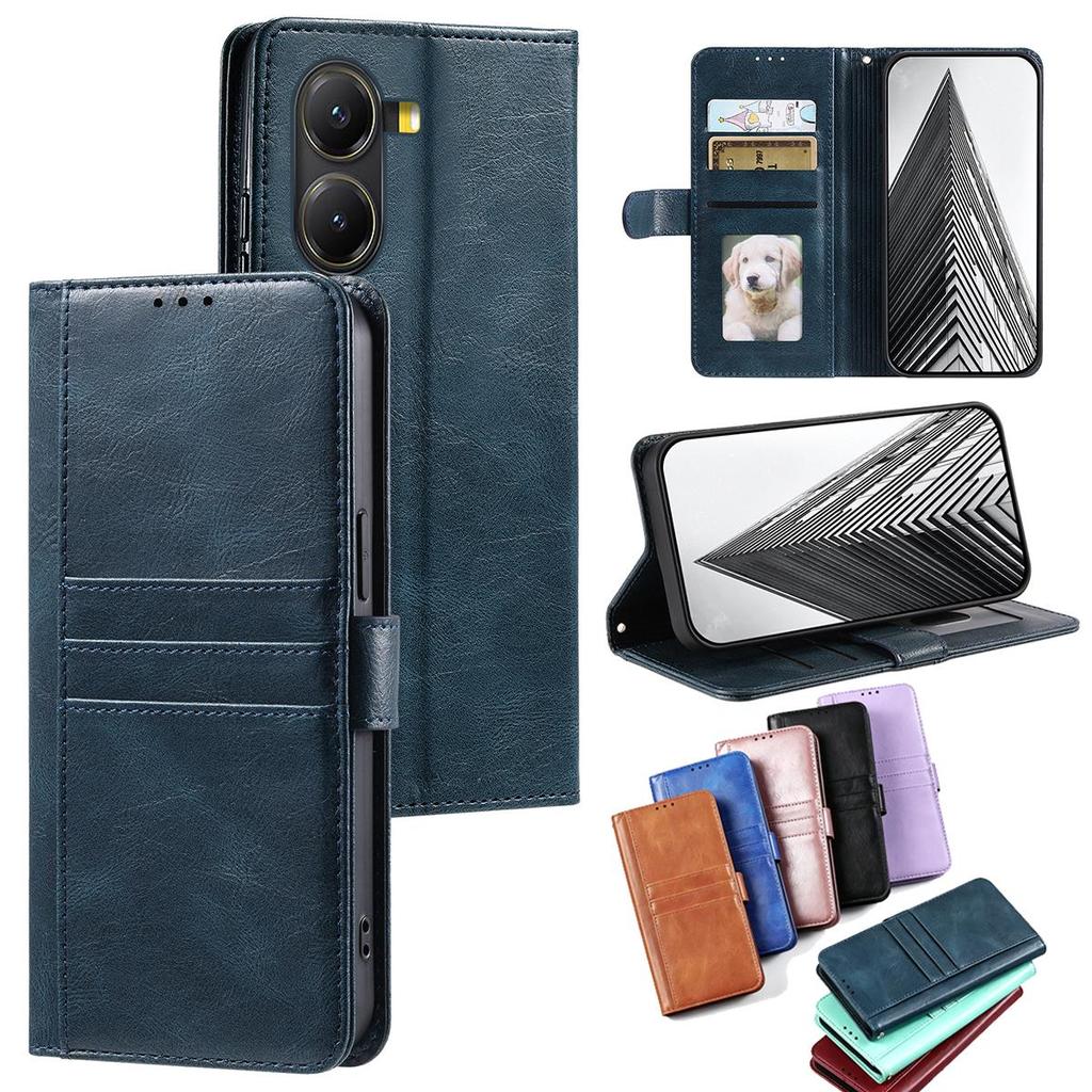 Cover for Xiaomi POCO X7 Pro 5G,M7 4G Retro PU Leather Flip Wallet Phone Case Multi Card Slots